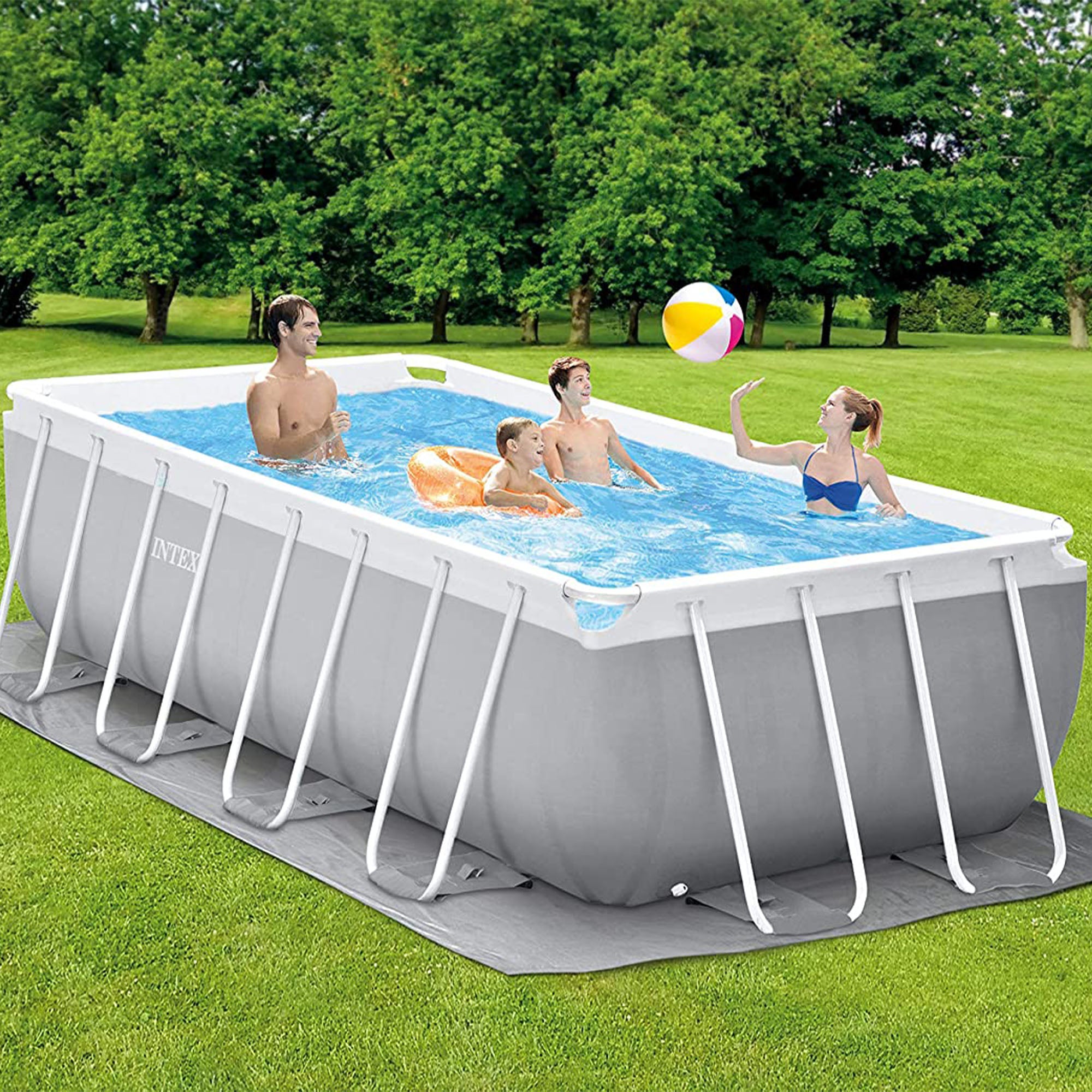 Piscina rettangolare con struttura Prism Frame 400x200x122 h Intex 26790