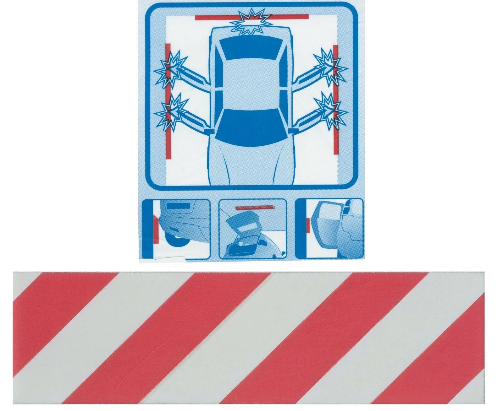 Pannello antiurto adesivo in poliestere ideale per le pareti