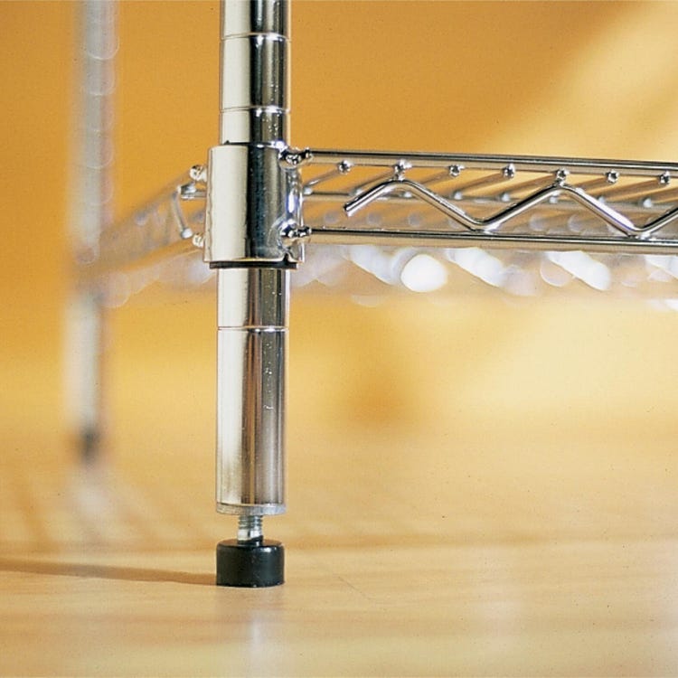 Scaffale in kit scaffalatura in acciaio cromato Brixo