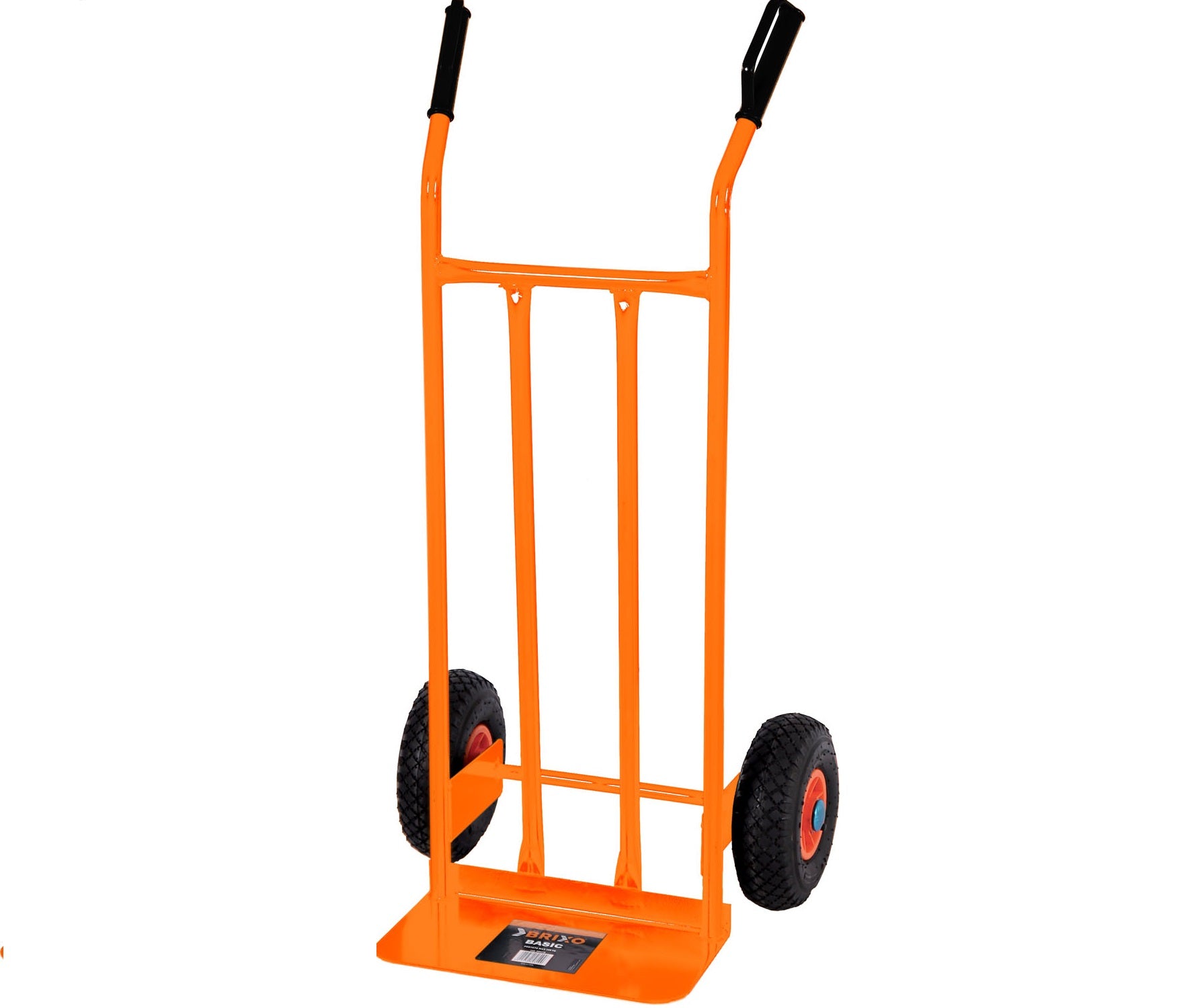 Carrello due ruote in acciaio portapacchi portasacchi 200 kg Brixo Basic