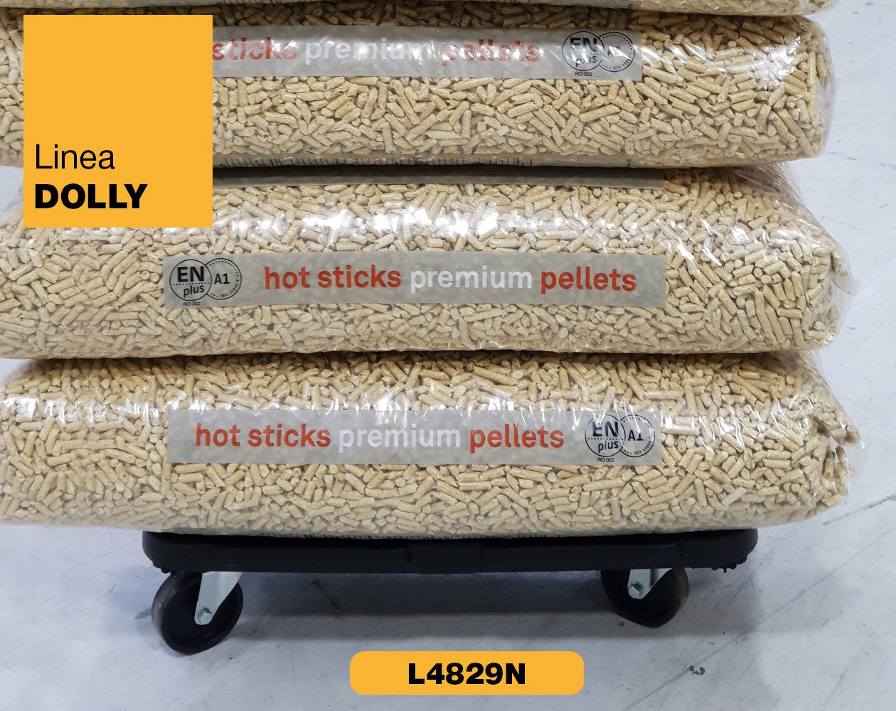 Carrello pianale sottovaso sposta tutto rettangolare con ruote portata Max 300 kg