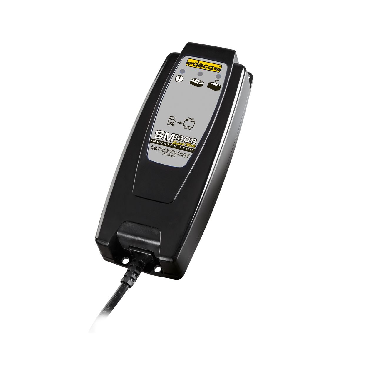 Caricabatterie con programma per la carica di mantenimento Deca 12 Volt SM1208