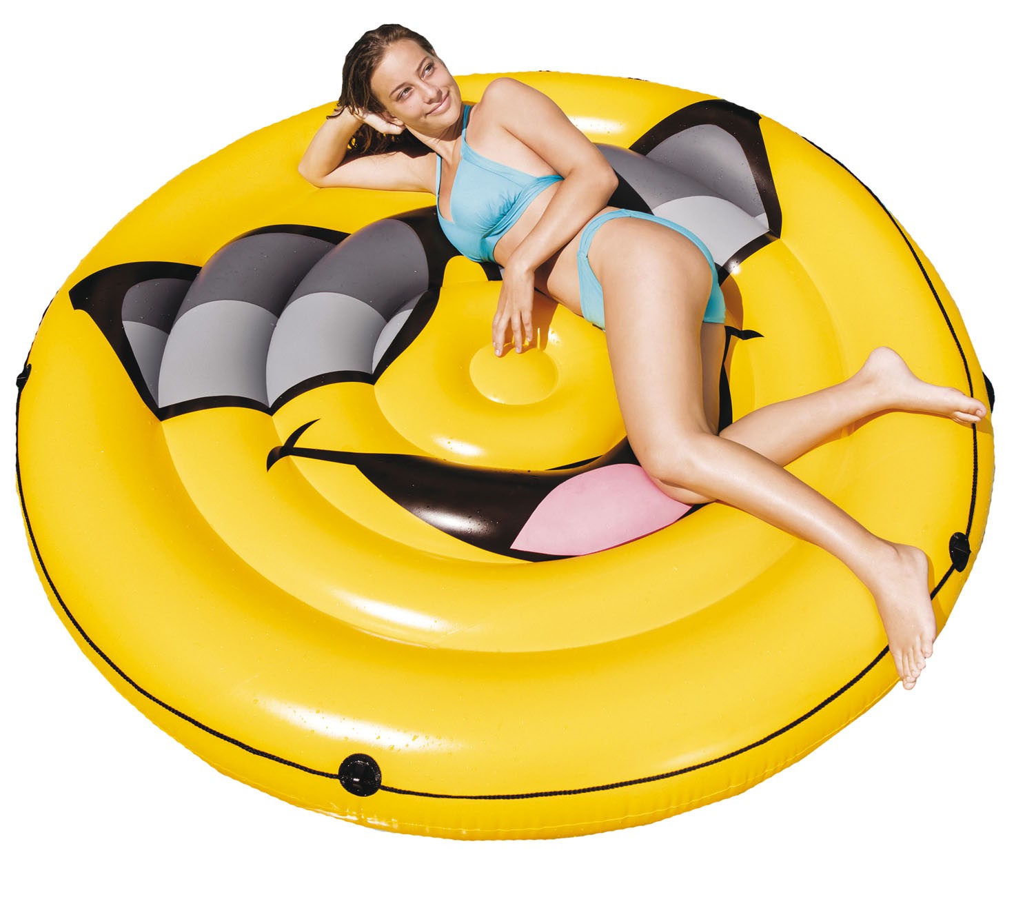 Materassino gonfiabile galleggiante a Isola Ø136 - Intex Smile 57254