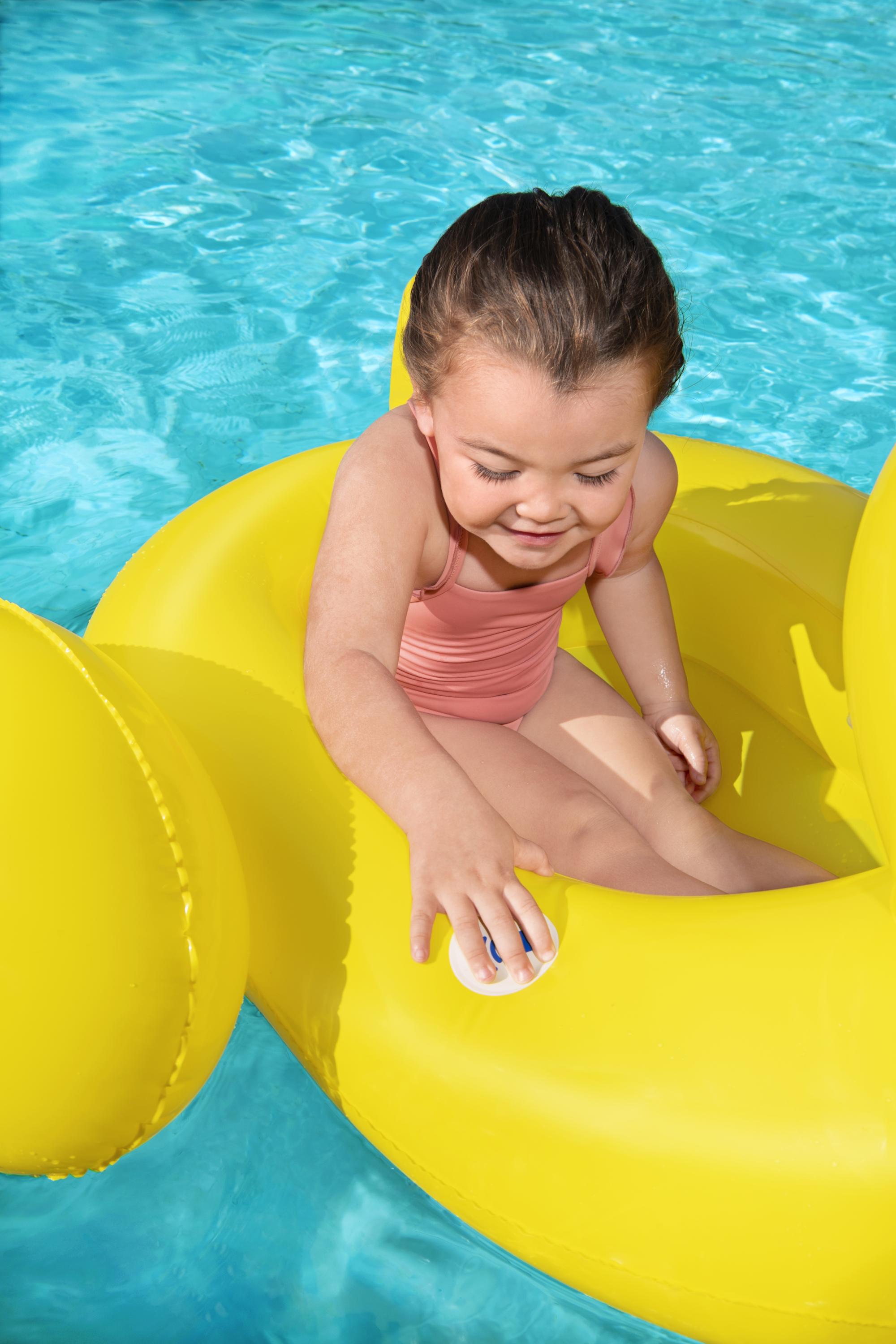 Papera con altoparlante incorporato cavalcabile gonfiabile 102x99 cm Bes