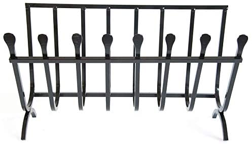 Brucialegna a culla in ferro battuto per camino