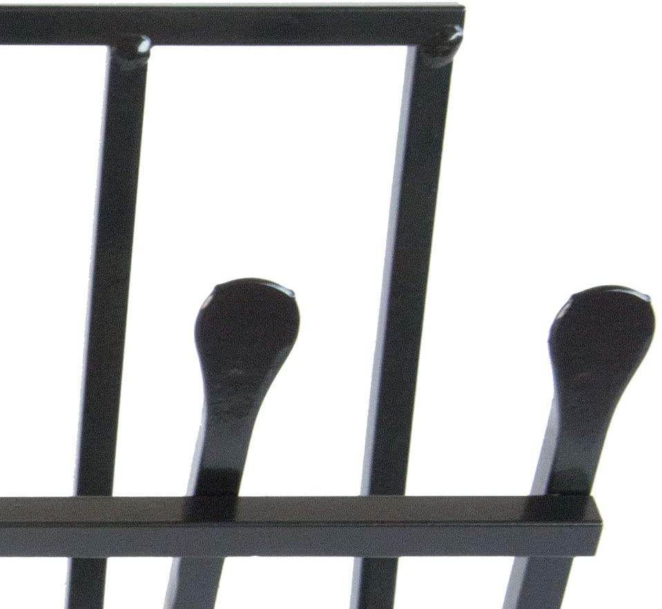 Brucialegna a culla in ferro battuto per camino