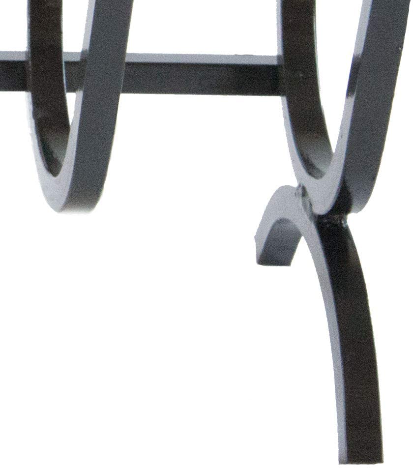 Brucialegna a culla in ferro battuto per camino