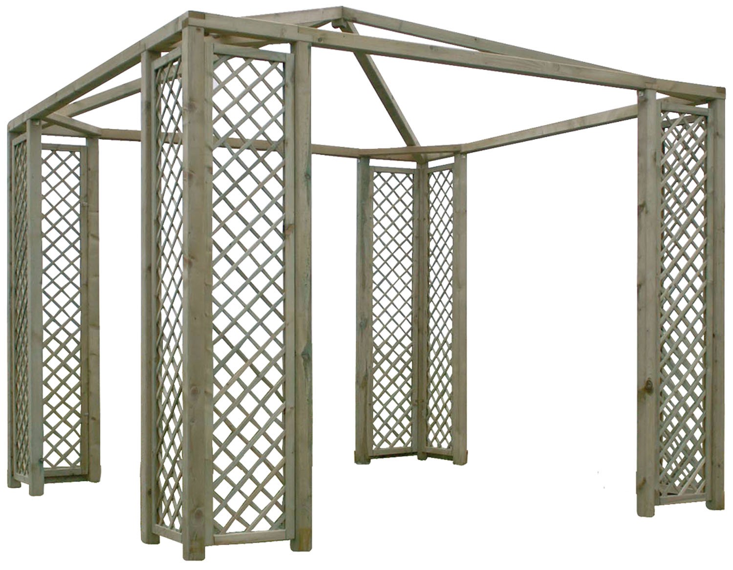 Gazebo in legno di pino autoclavato 300x300 cm LASA