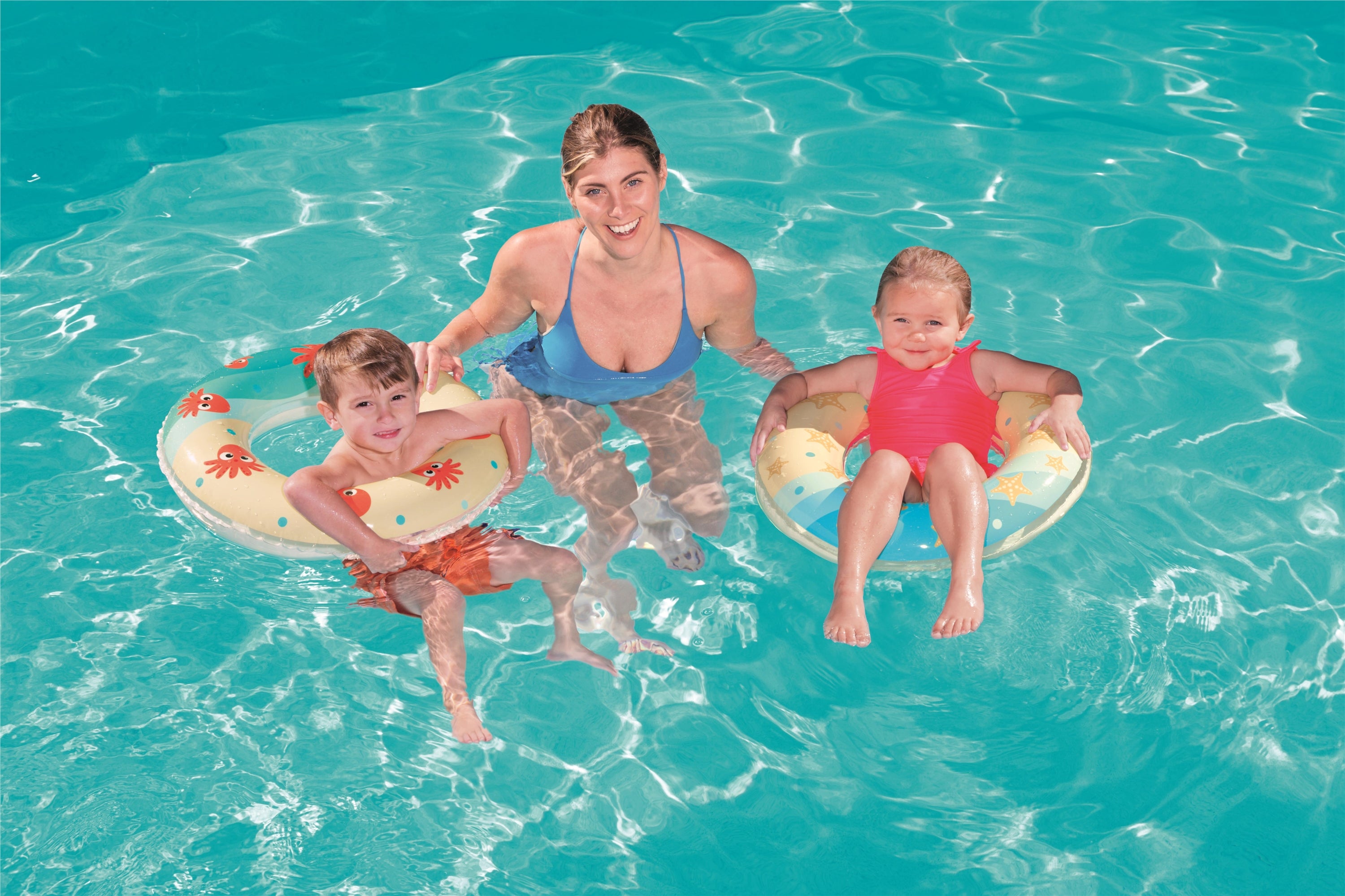 Salvagente ciambella gonfiabile fantasia marina BestWay 36014