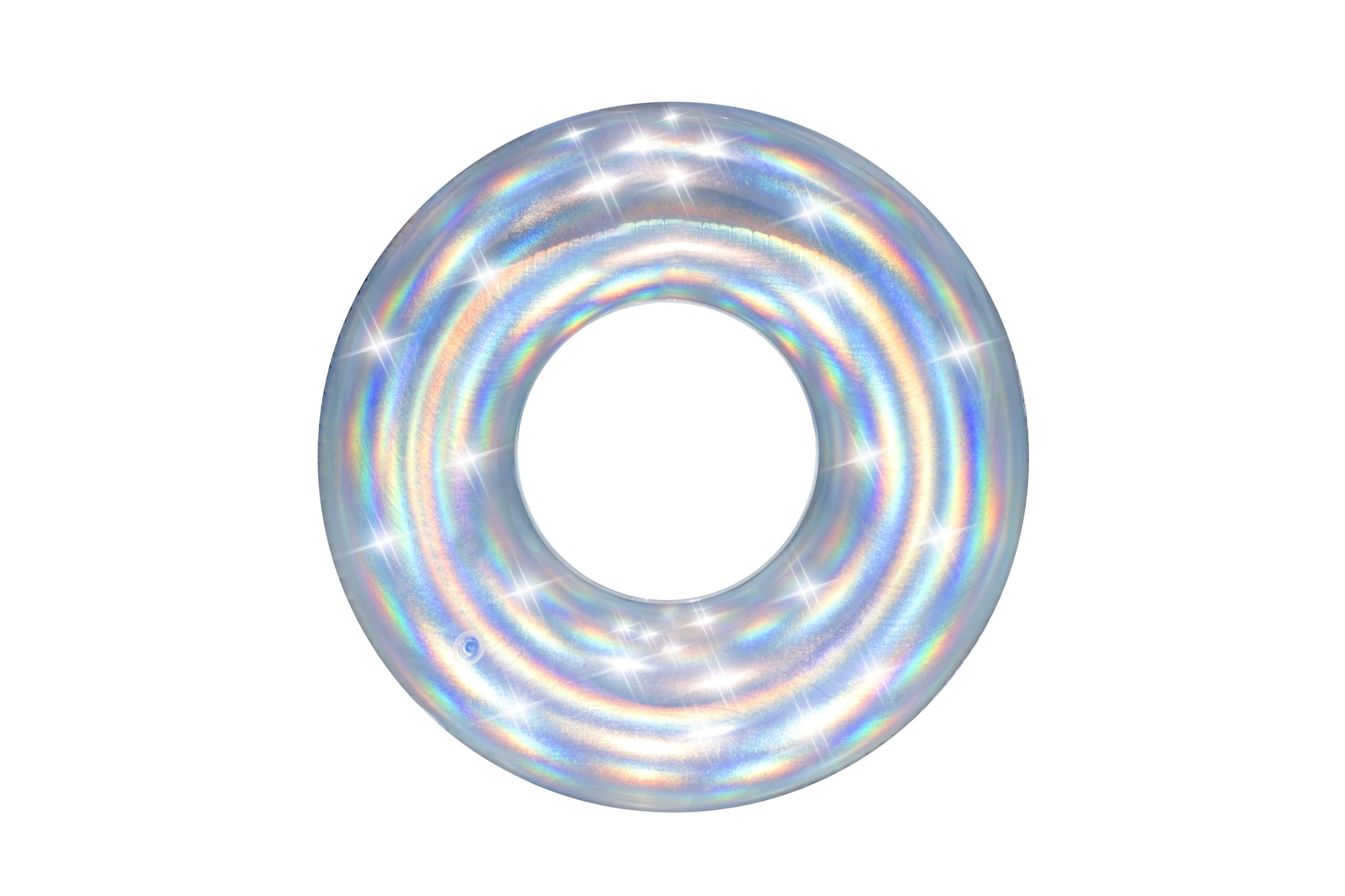 Salvagente ciambella gonfiabile per adulto iridescente scintillante BestWay 36240