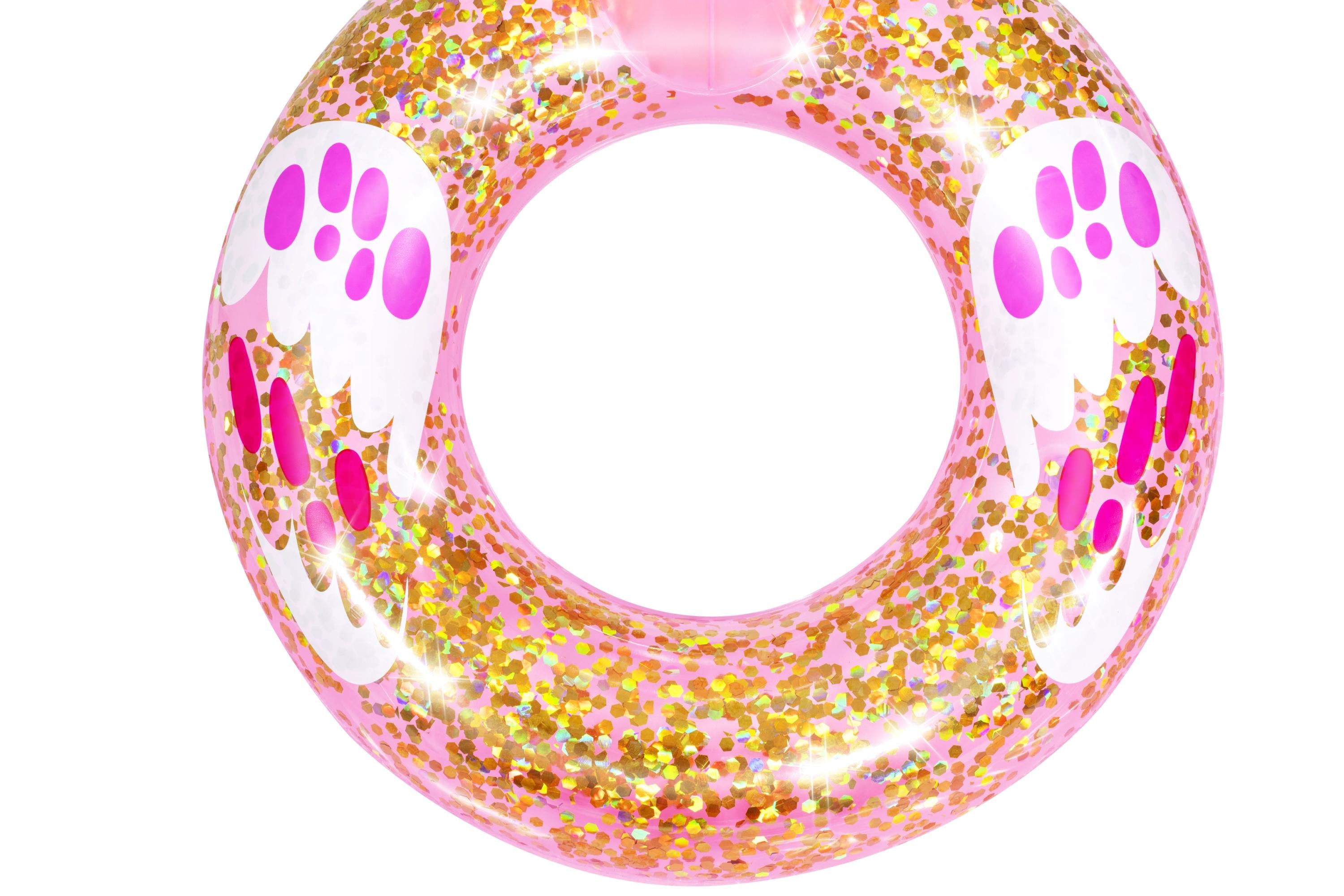 Salvagente ciambella gonfiabile cigno e fenicottero scintillante shimmer