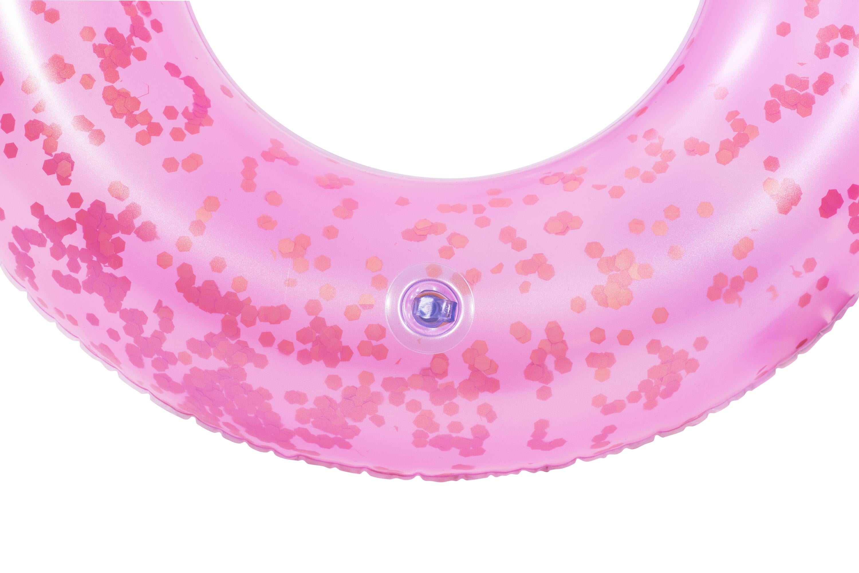 Salvagente ciambella gonfiabile cigno e fenicottero scintillante shimmer