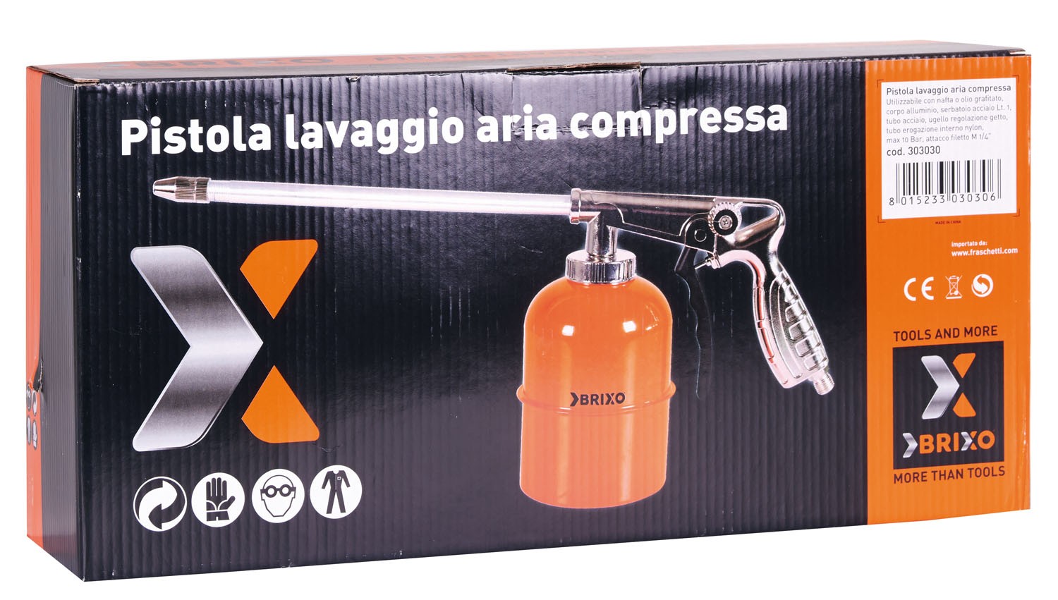 Pistole lavaggio Brixo aria compressa