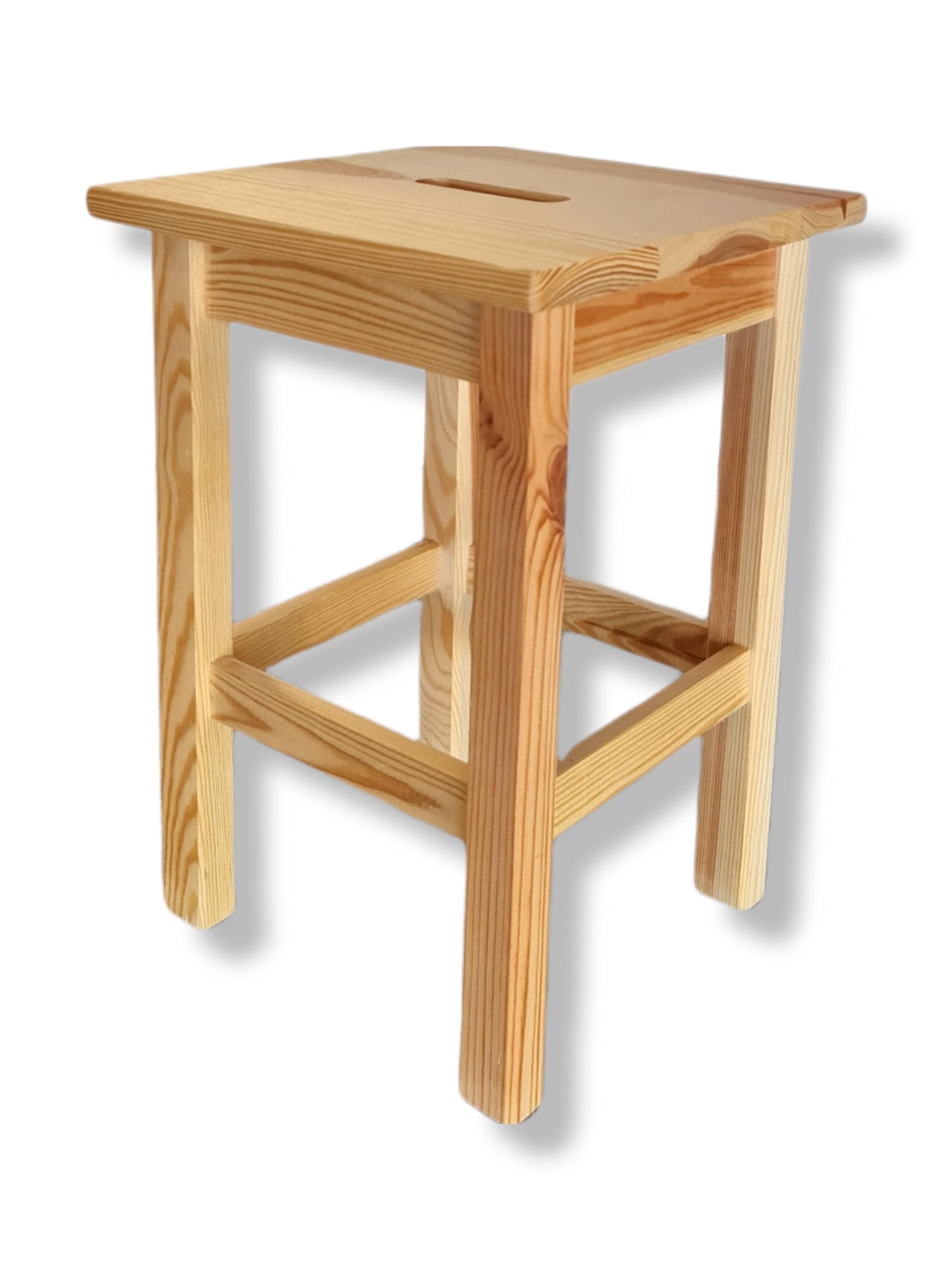 Sgabello seduta poggiapiede h 44 in legno massello Alberiamo