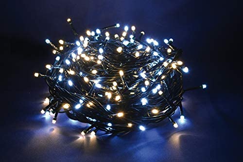 Catena luminosa luci led 2 in 1 per decorazioni natalizie
