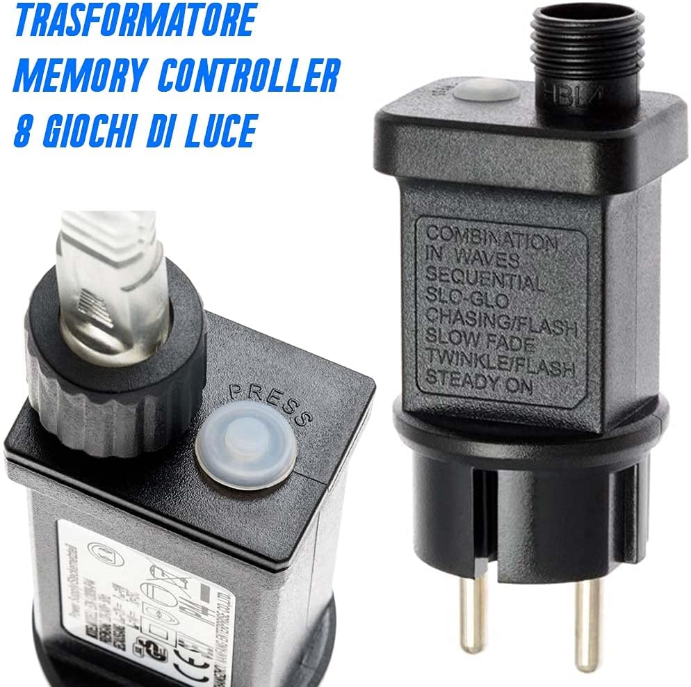 Catena luminosa luci per decorazioni natalizie 100 led