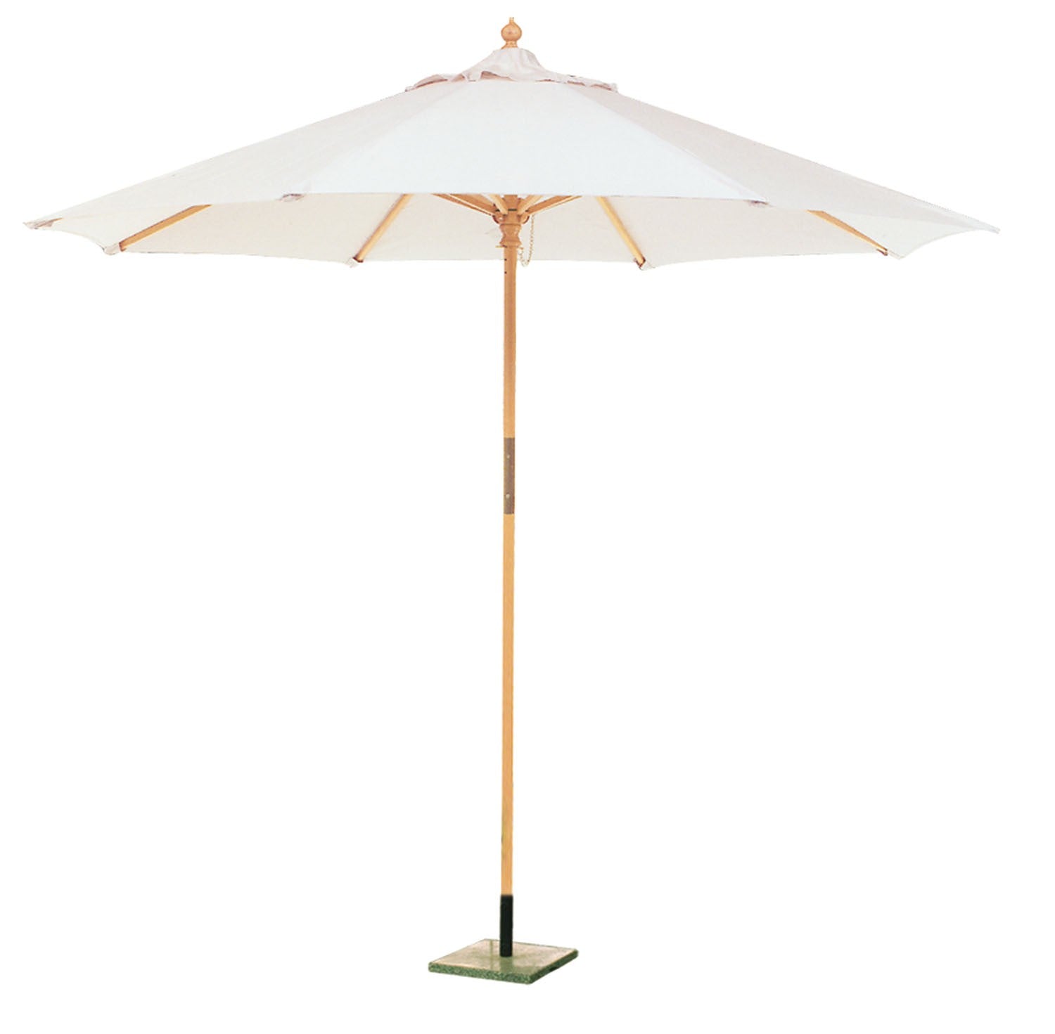 Ombrellone da giardino in legno tondo 250 cm Garden Deluxe Collection