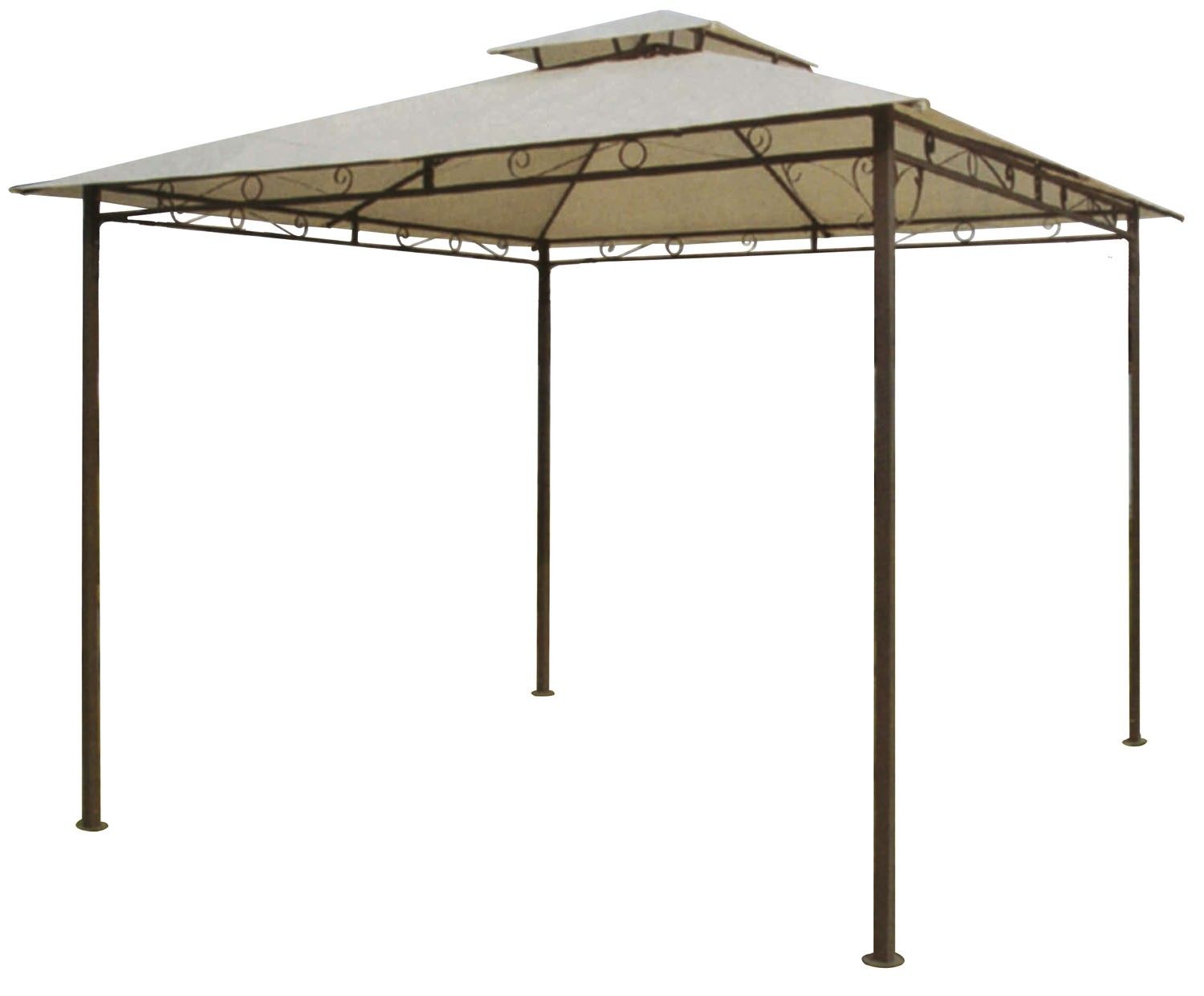 Gazebo acciaio 3x3 da giardino HAITI