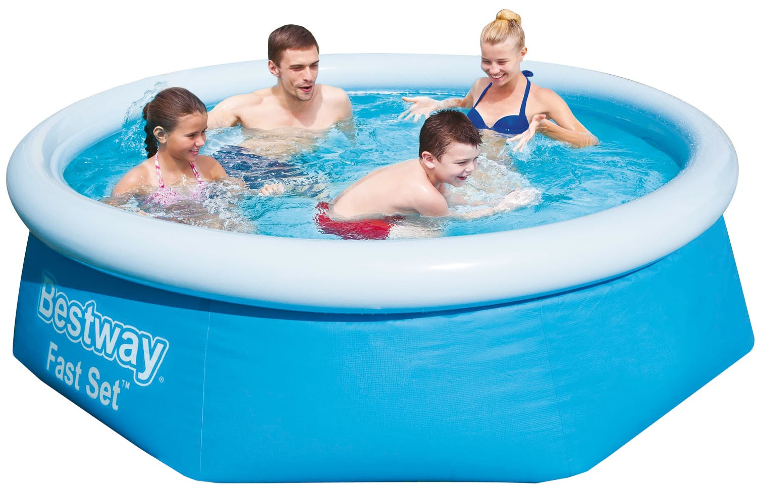 Piscina autoportante fast set con anello tonda Bestway 57265