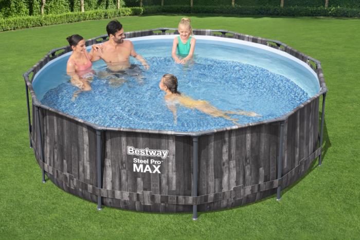 Piscina con struttura rotonda Steel Pro MAX 366x100 cm Bestway 5614X