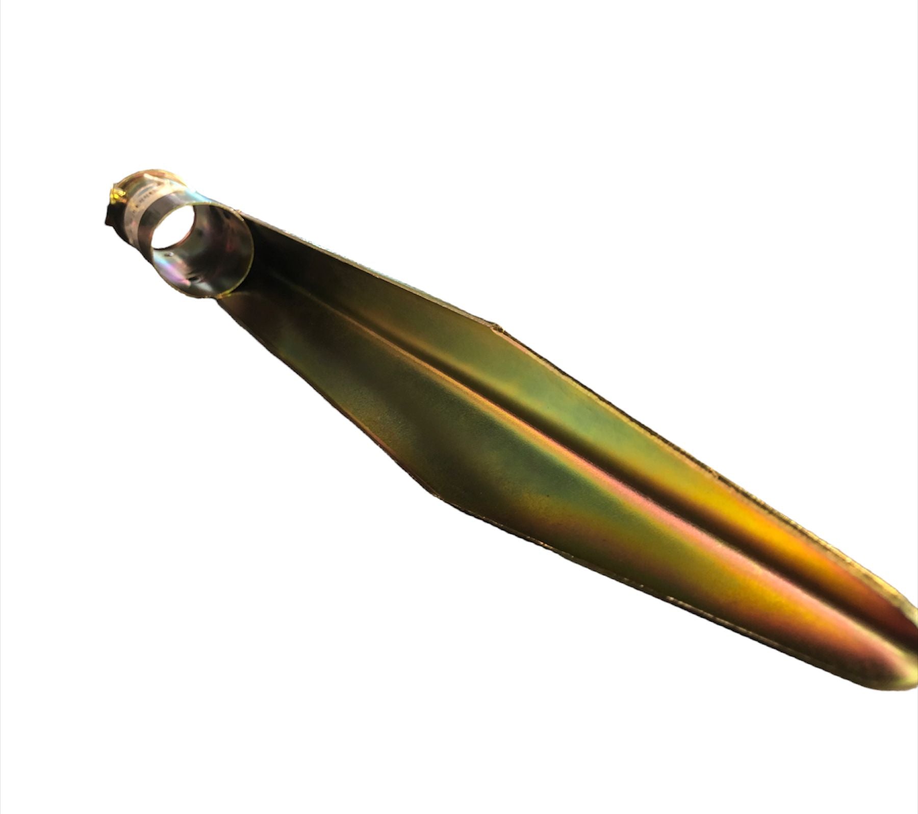 Picchetto puntale in ferro zincato tondo 42 mm per ombrellone da spiaggia a palo centrale