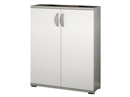 Armadietto credenza da ingresso salotto bianco effetto pietra in legno nobilitato melaminico