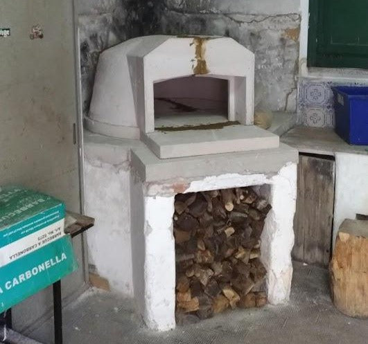 Forno a legna da incasso prefabbricato in refrattario per pizza Croccante VZF-2