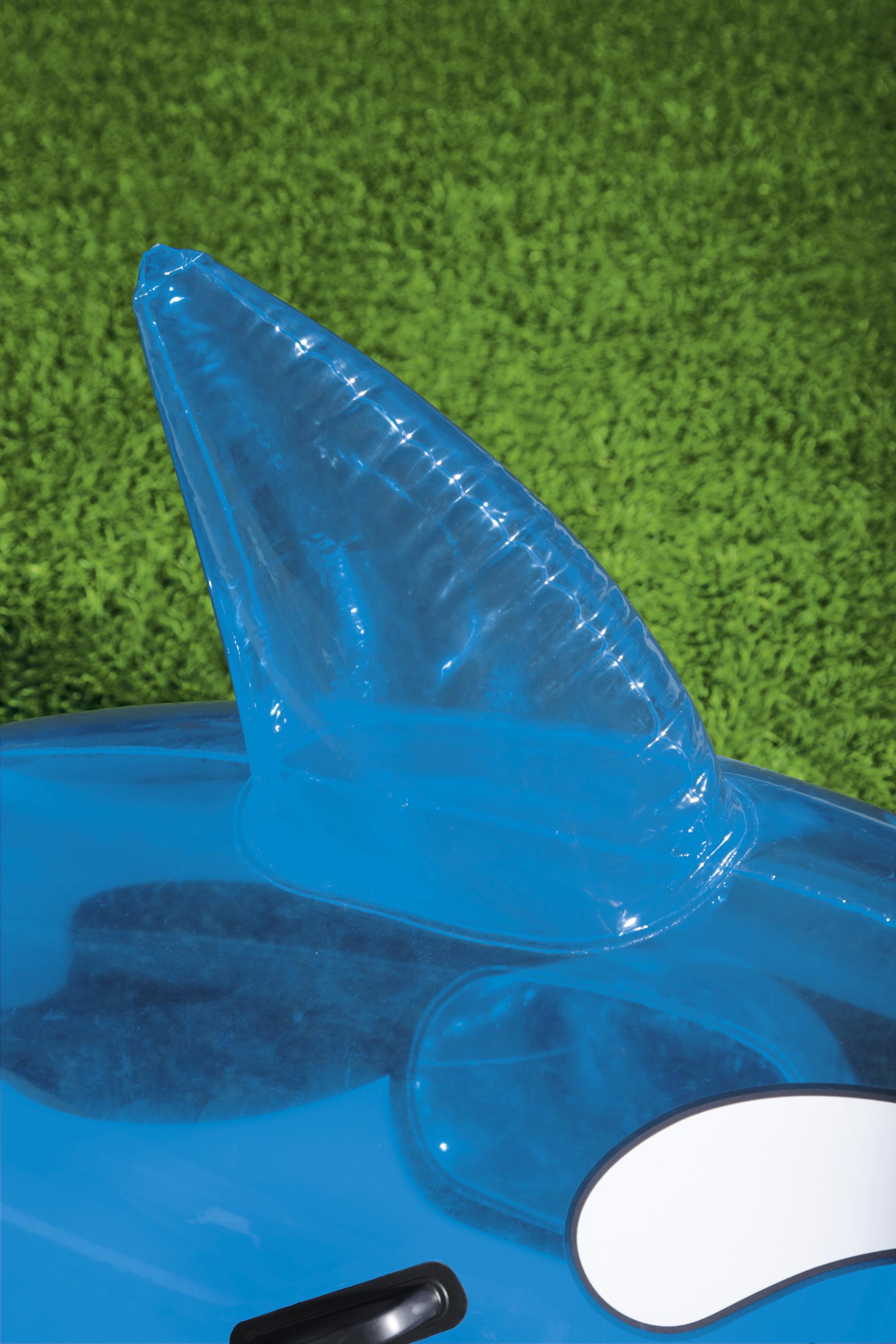 Balena trasparente grande cavalcabile gonfiabile 157x94 cm BestWay 41037