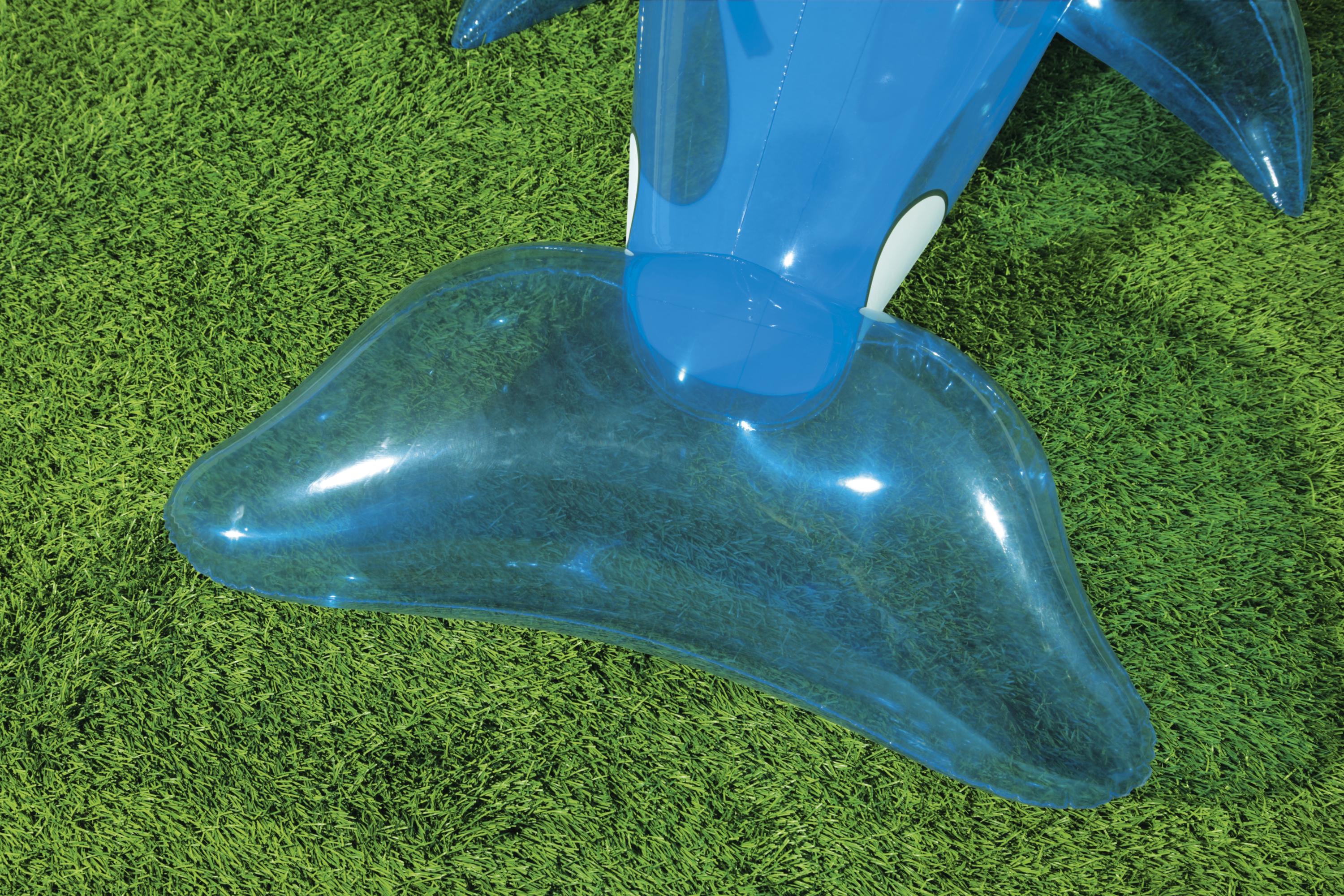 Balena trasparente grande cavalcabile gonfiabile 157x94 cm BestWay 41037