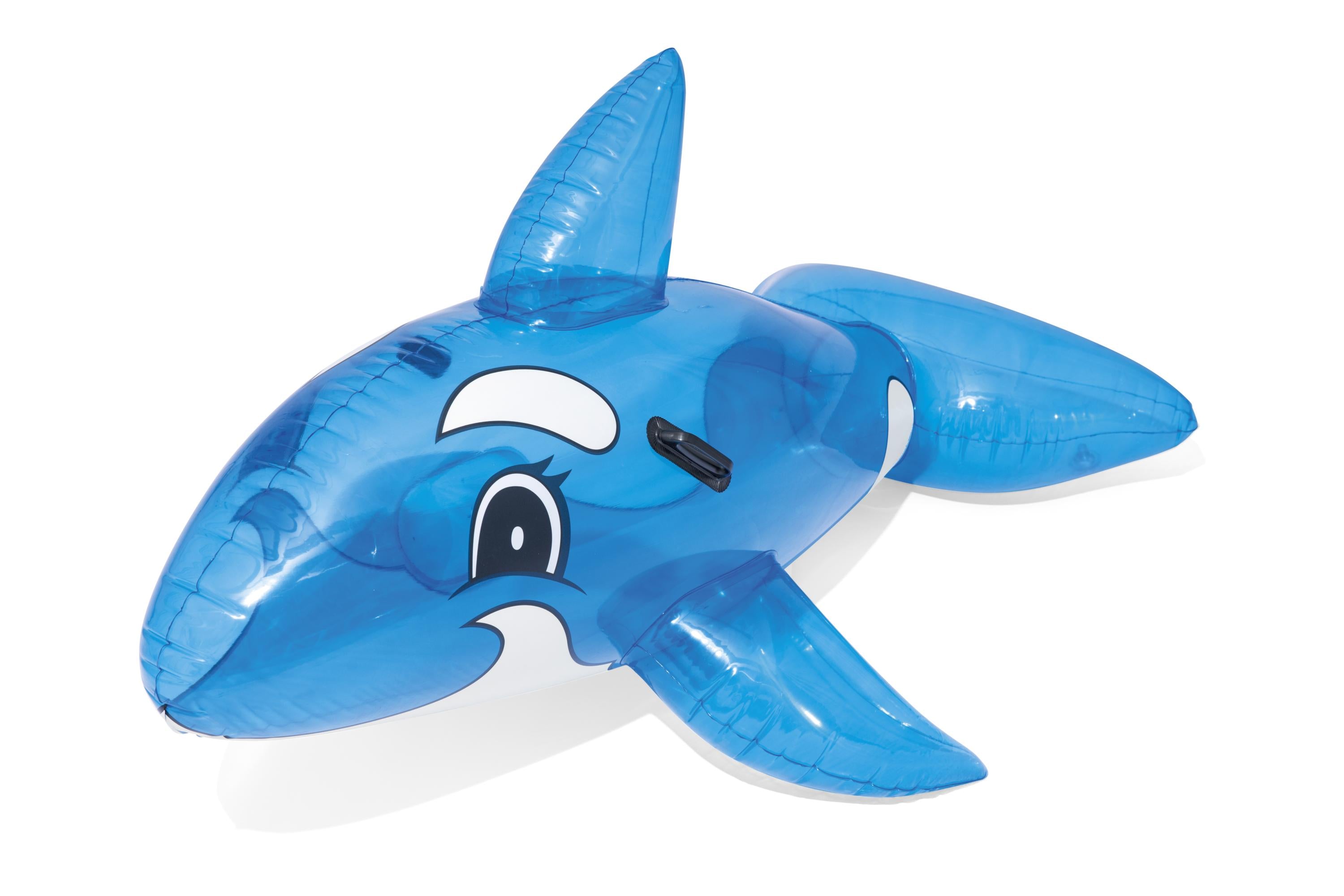 Balena trasparente grande cavalcabile gonfiabile 157x94 cm BestWay 41037