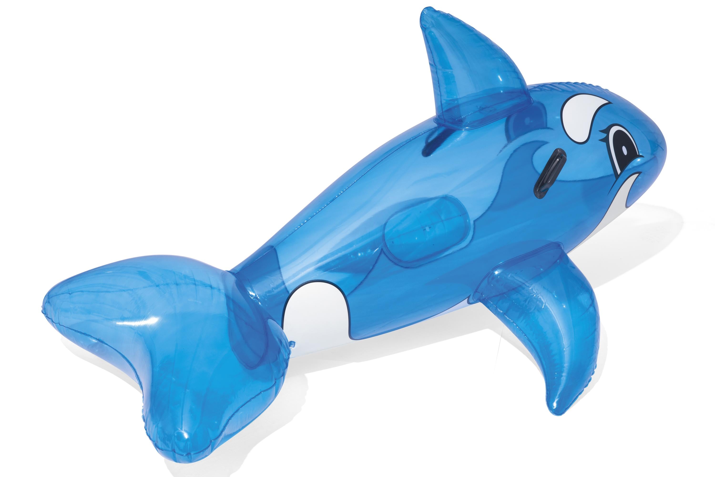 Balena trasparente grande cavalcabile gonfiabile 157x94 cm BestWay 41037