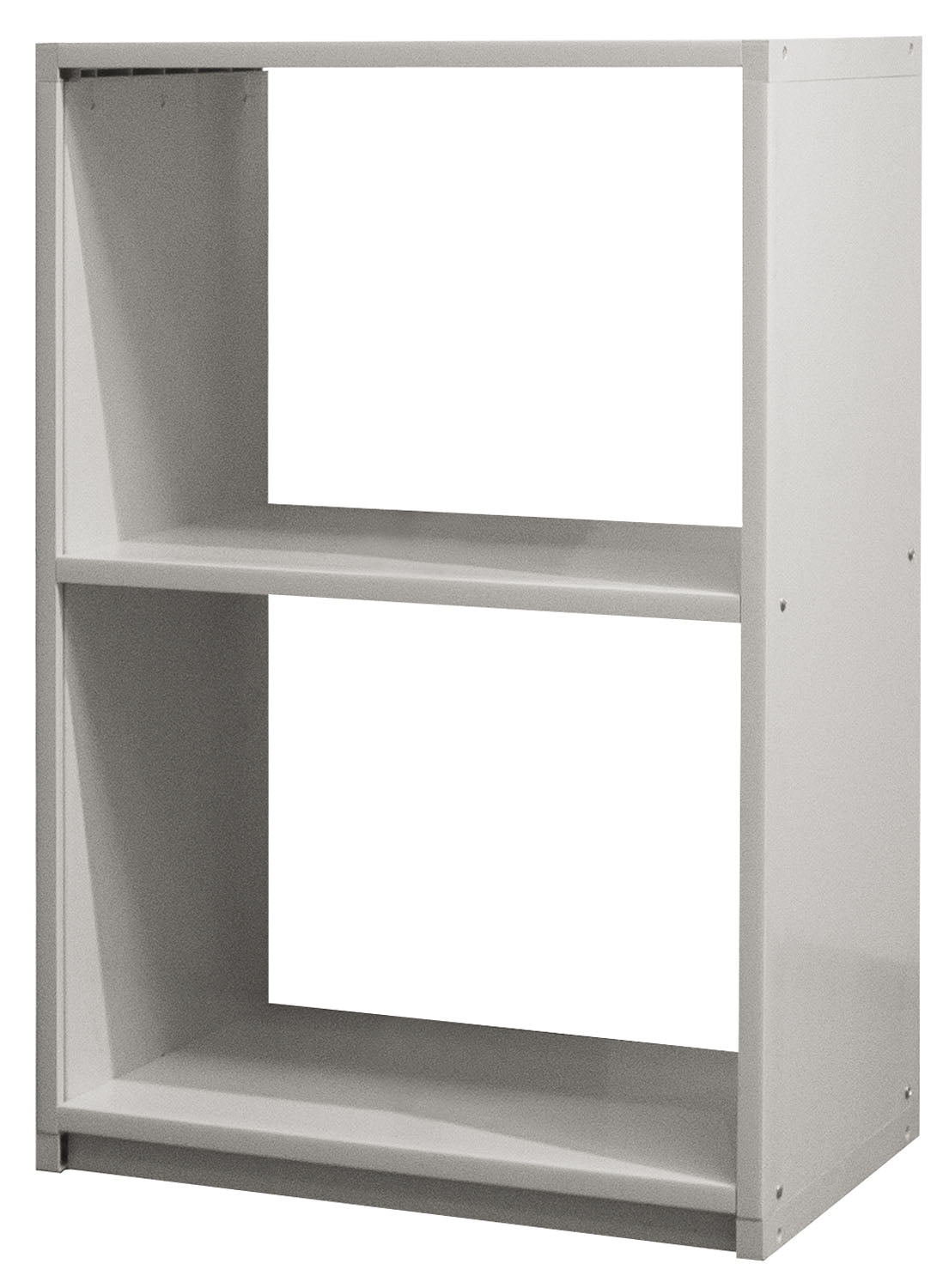 Scaffale libreria modulare con ripiani in PVC bianco da interno ed esterno Dolly