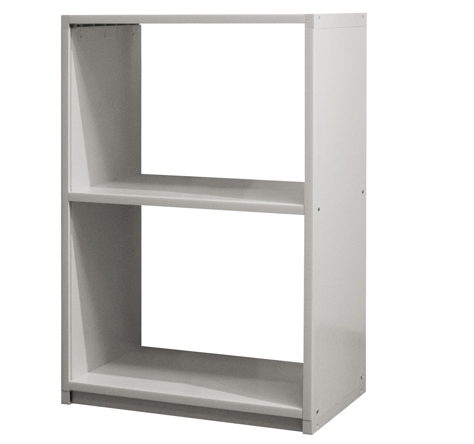 Scaffale libreria modulare con ripiani in PVC bianco da interno ed esterno Dolly