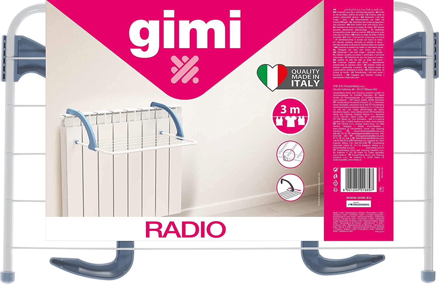 Stendibiancheria stendino per termosifone Gimi Radio