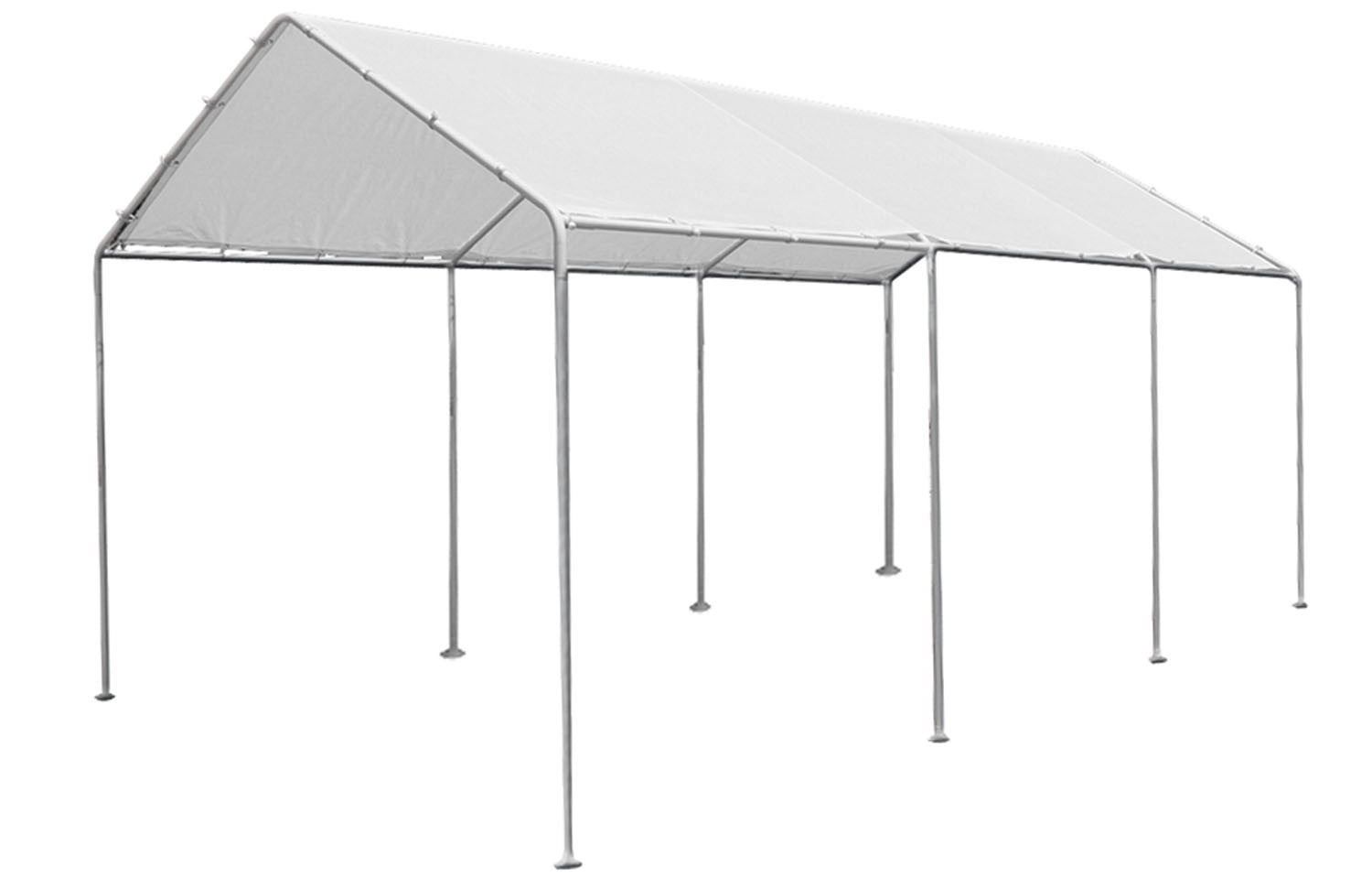 Gazebo in acciaio con telo box parcheggio auto 300x600xH275 cm