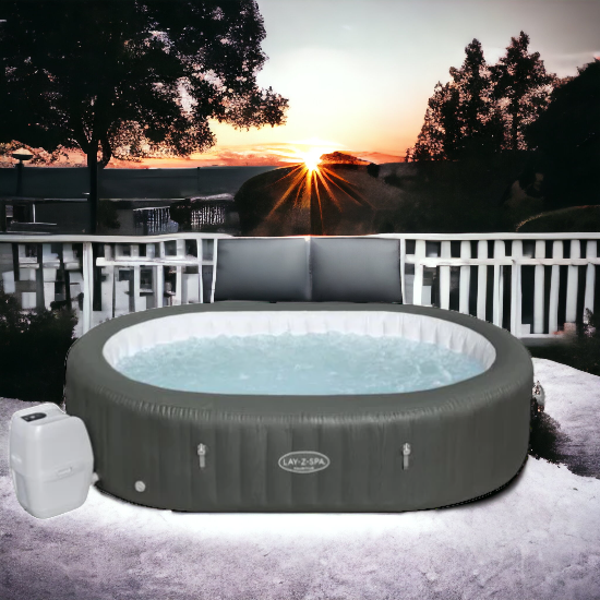 Piscina ovale idromassaggio 5-7 posti con riscaldamento automatico Lay-Z Mauritius 60067 Bestway