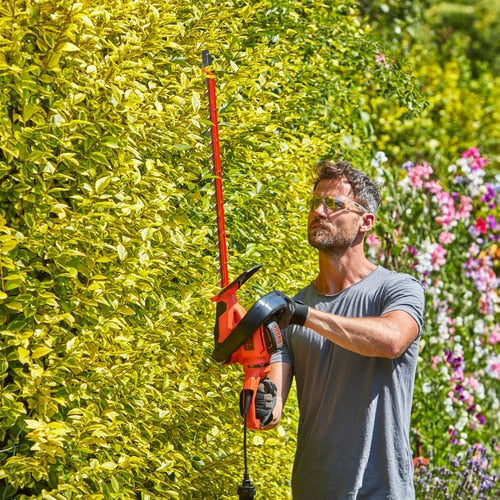 Tagliasiepi 650 W lama 60 cm con seghetto - Black + Decker BEHTS 551-QS