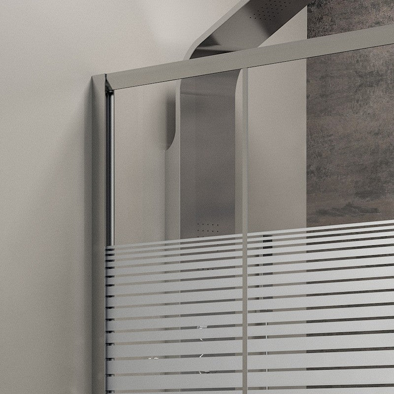 Box doccia in Vetro con 2 ante scorrevoli Modello IBISCO 100x80xH190 cm