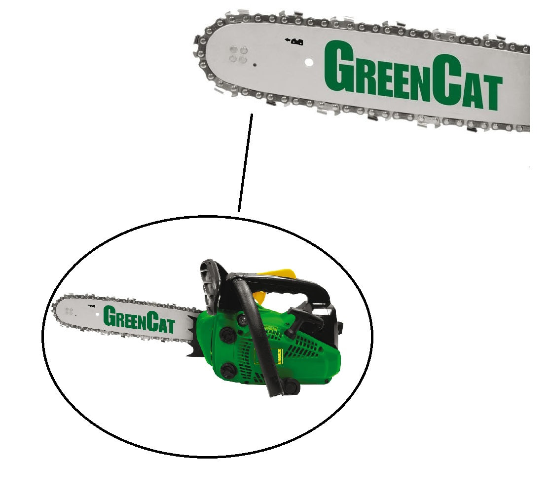 Kit carvin barra + catena + pignone ricambi per motosega GreenCat GC25