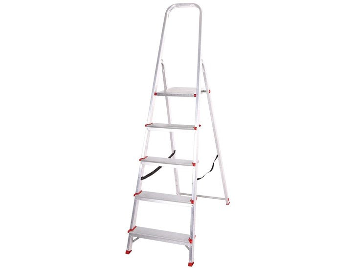 Scaletta domestica in alluminio Alu Step Up 100 da 3 a 7 Gradini