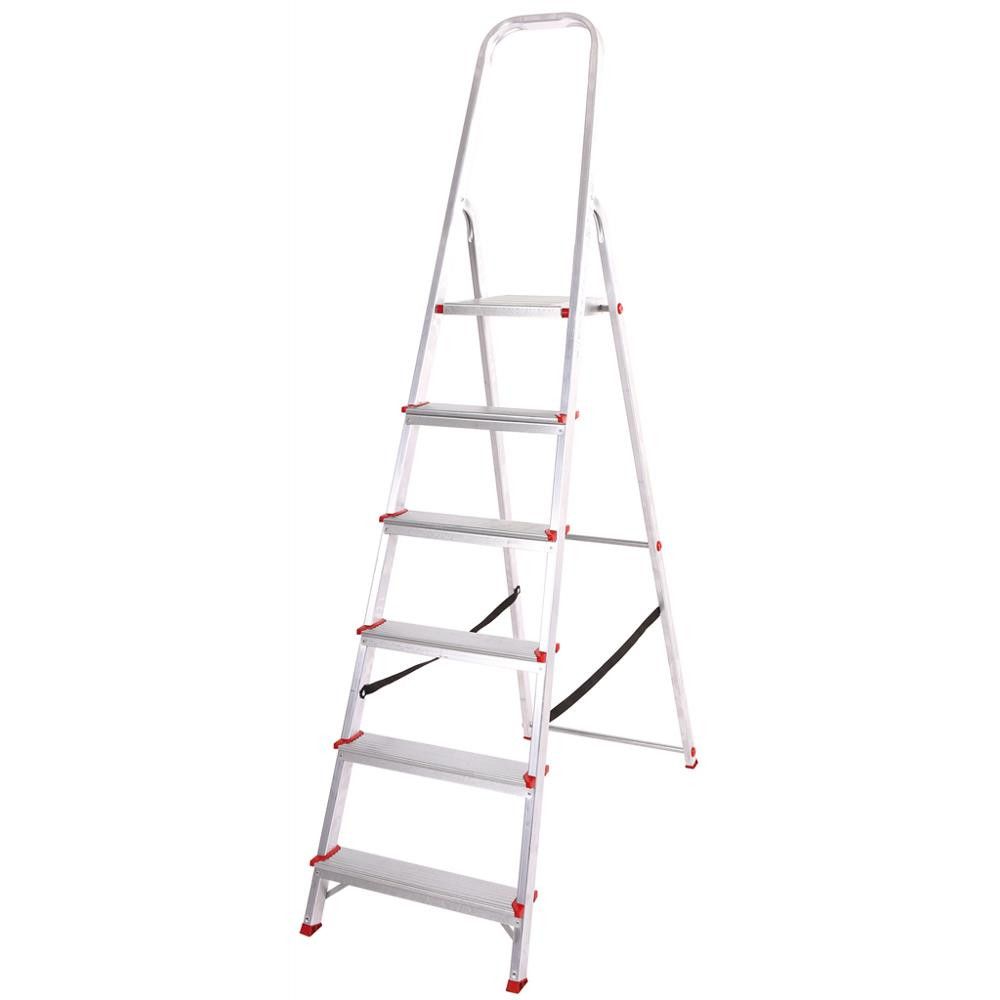Scaletta domestica in alluminio Alu Step Up 100 da 3 a 7 Gradini