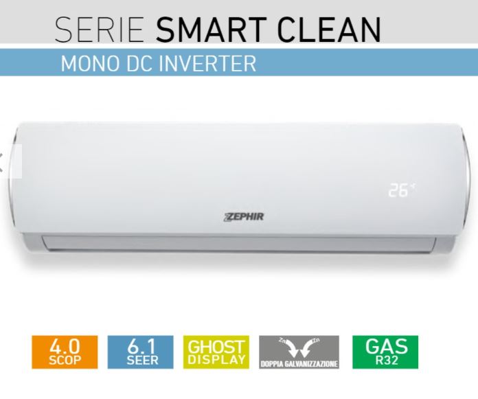 Condizionatore climatizzatore Zephir ZVC 18000 BTU Split + Pompa di calore