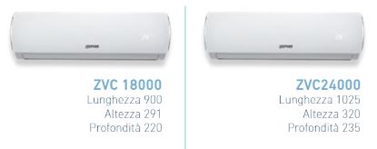 Condizionatore climatizzatore Zephir ZVC 18000 BTU Split + Pompa di calore