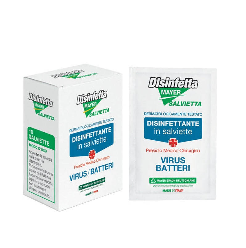 kit disinfettanti igienizzanti in pochette 4 pezzi Mayer