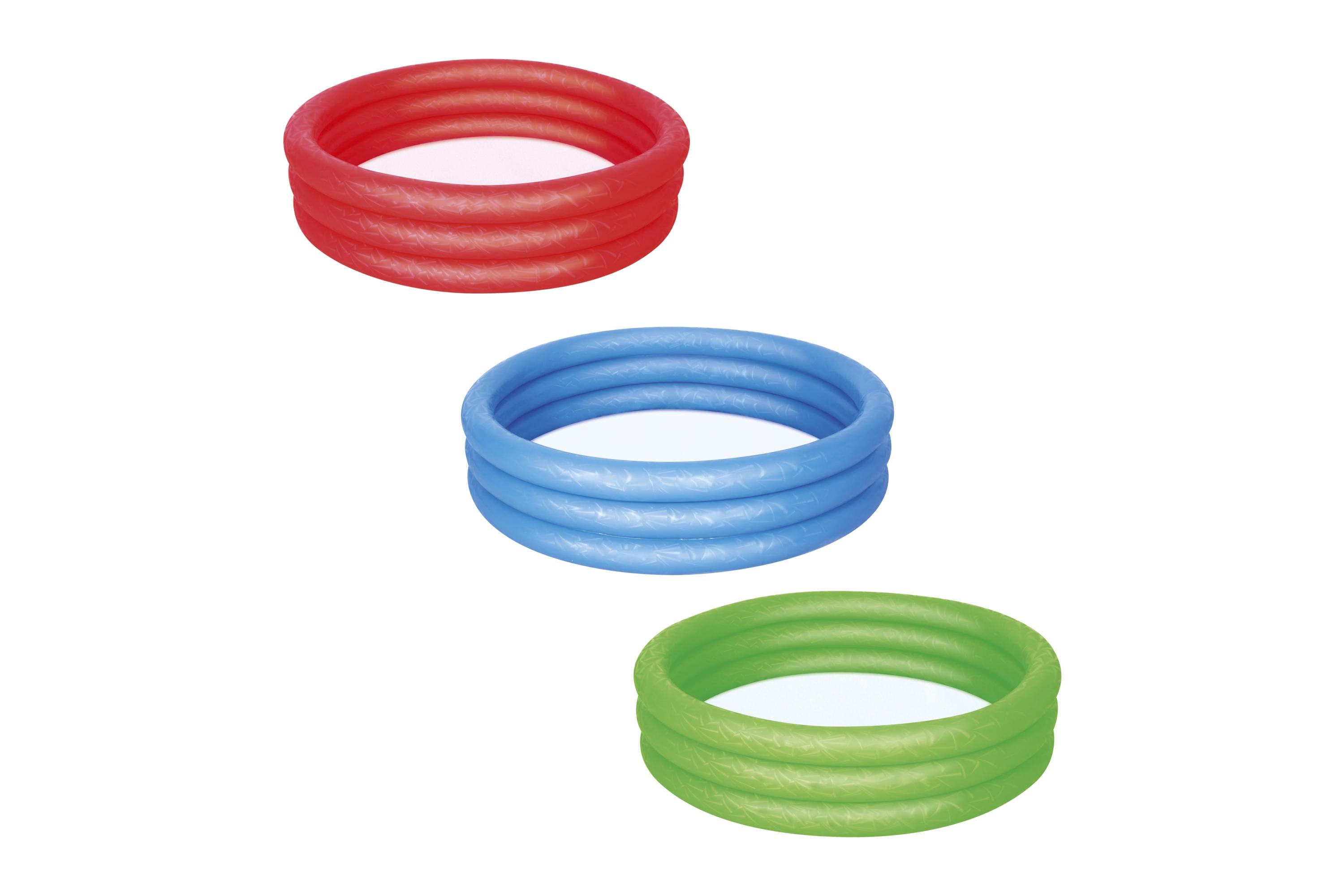 Piscina gonfiabile tonda 3 anelli effetto ghiaccio BestWay 51025