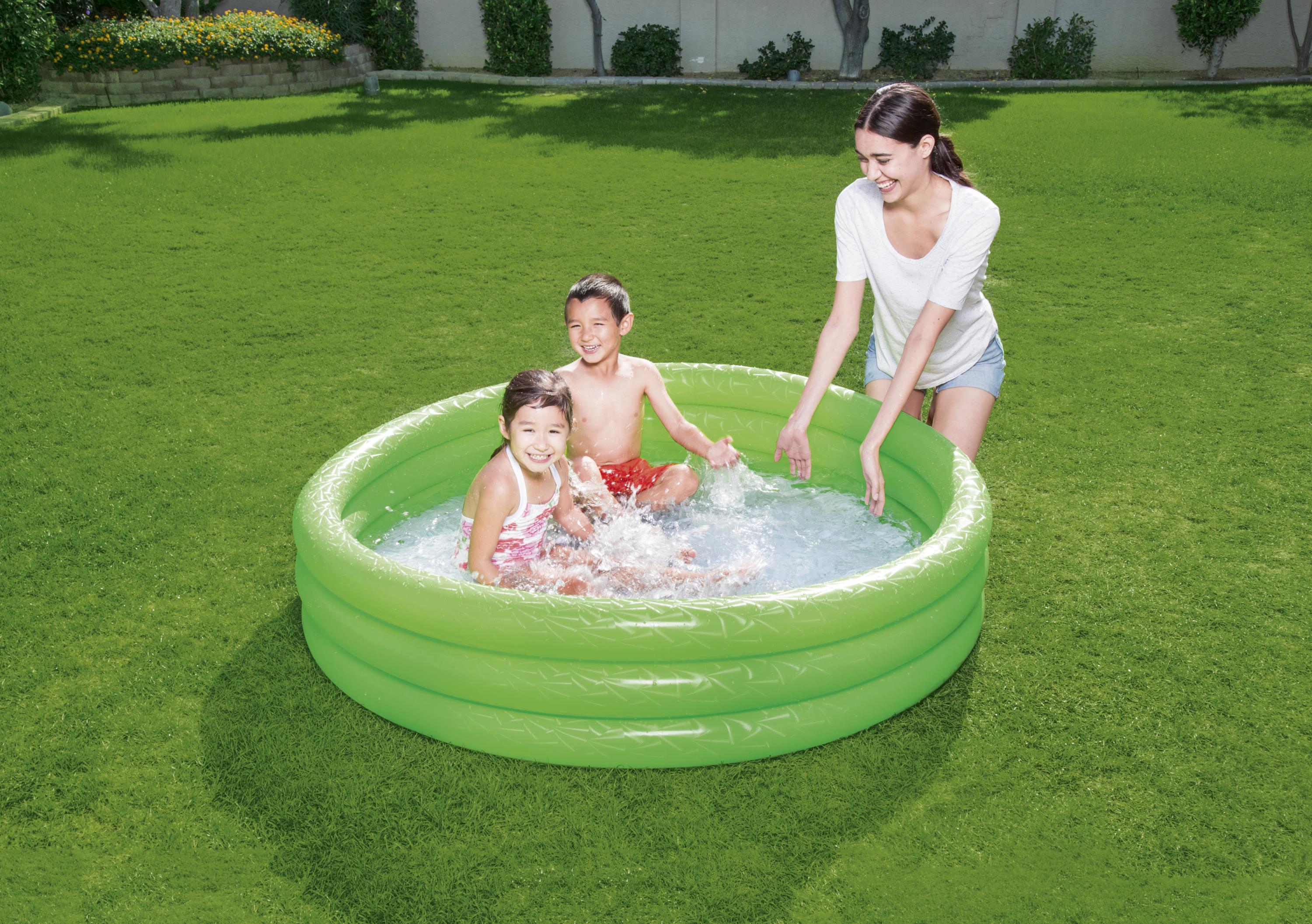Piscina gonfiabile tonda 3 anelli effetto ghiaccio BestWay 51026