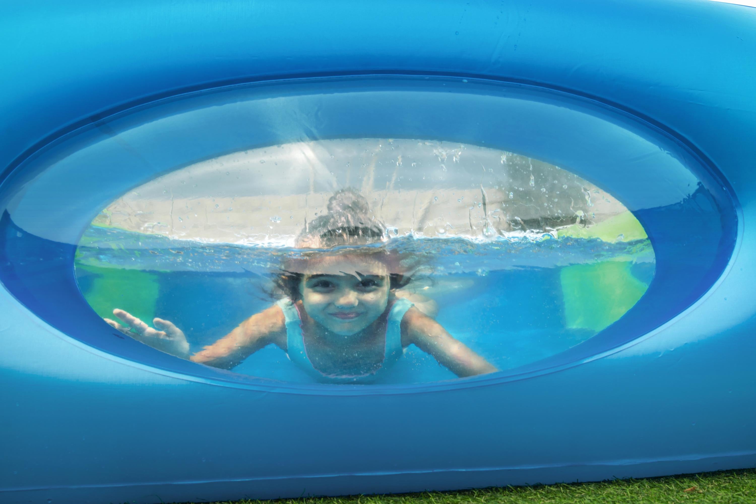 Piscina gonfiabile quadrata con oblò  Window BestWay 51132