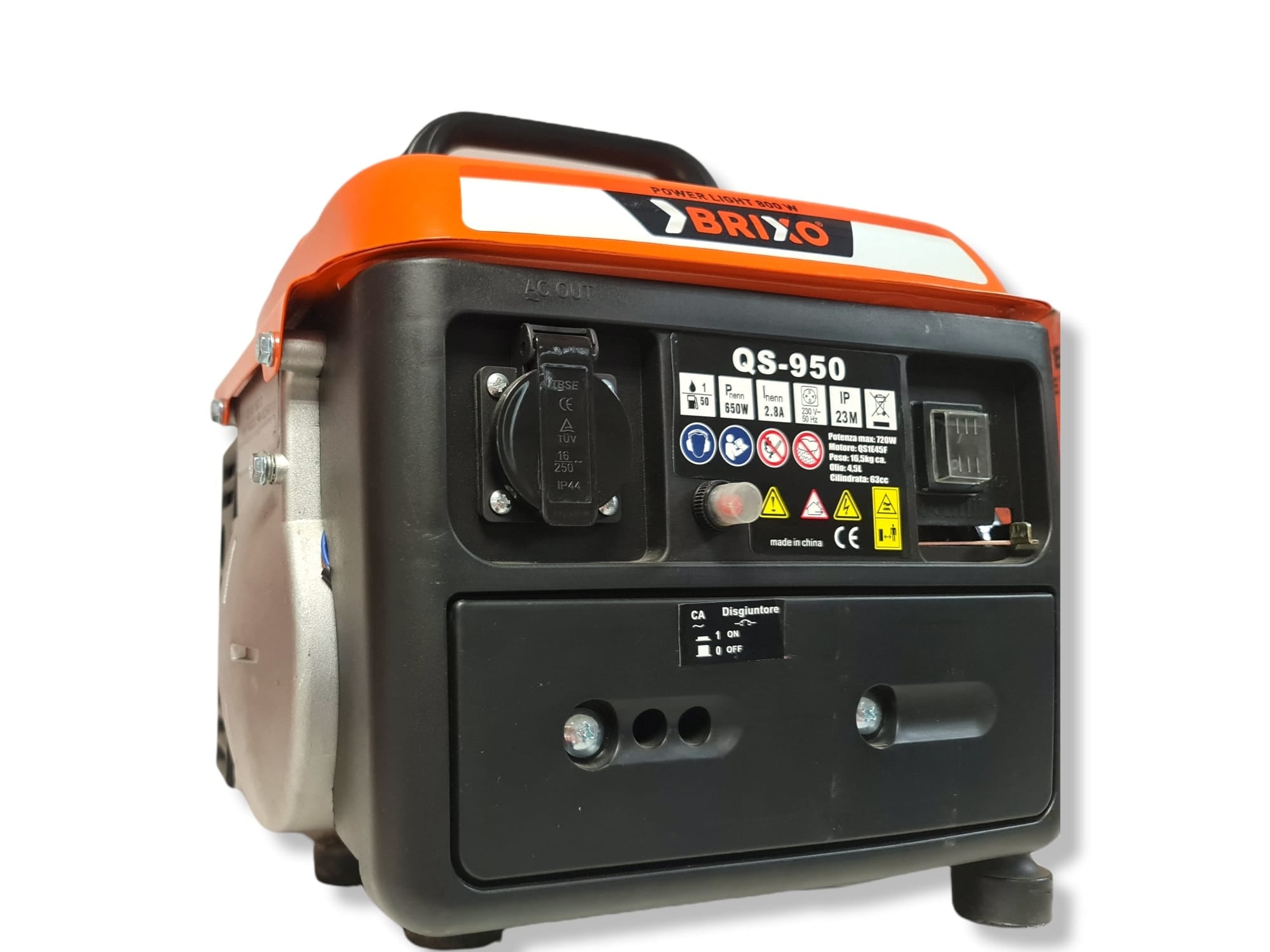 Gruppo elettrogeno generatore di corrente Power Light 800W Brixo