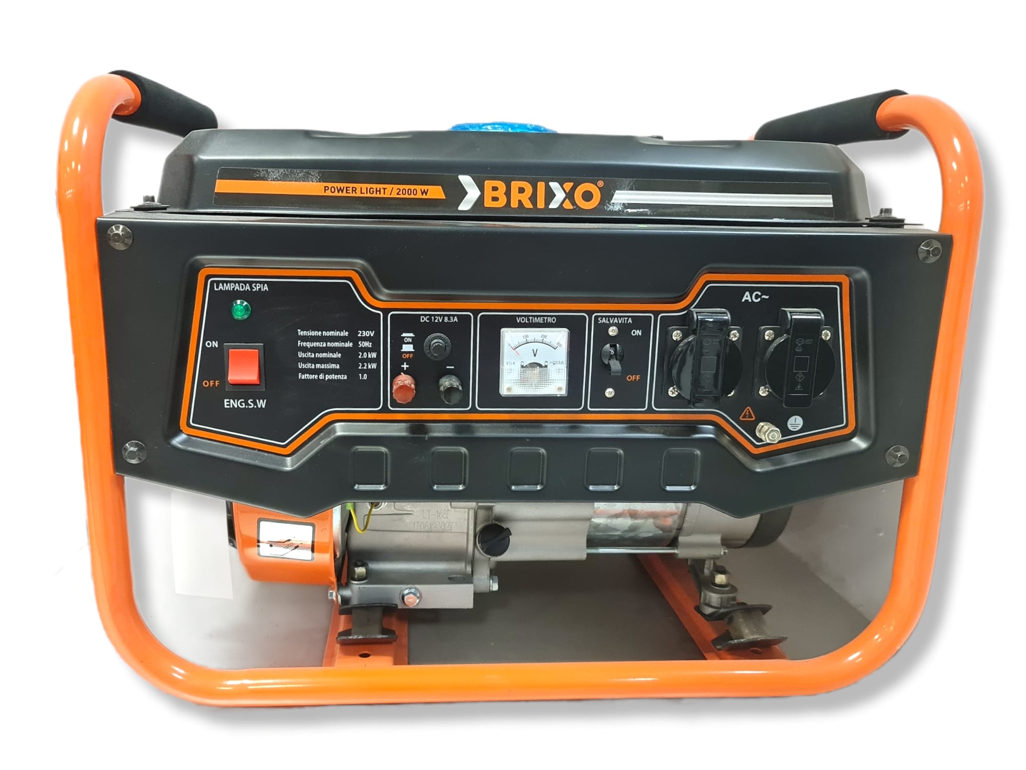Gruppo elettrogeno generatore di corrente Power Light 2200W Brixo