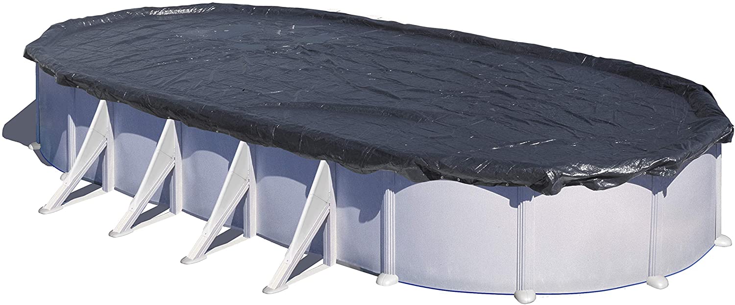 Telo copertura estiva ed invernale per piscine Ovali in acciaio GRE CIPROV